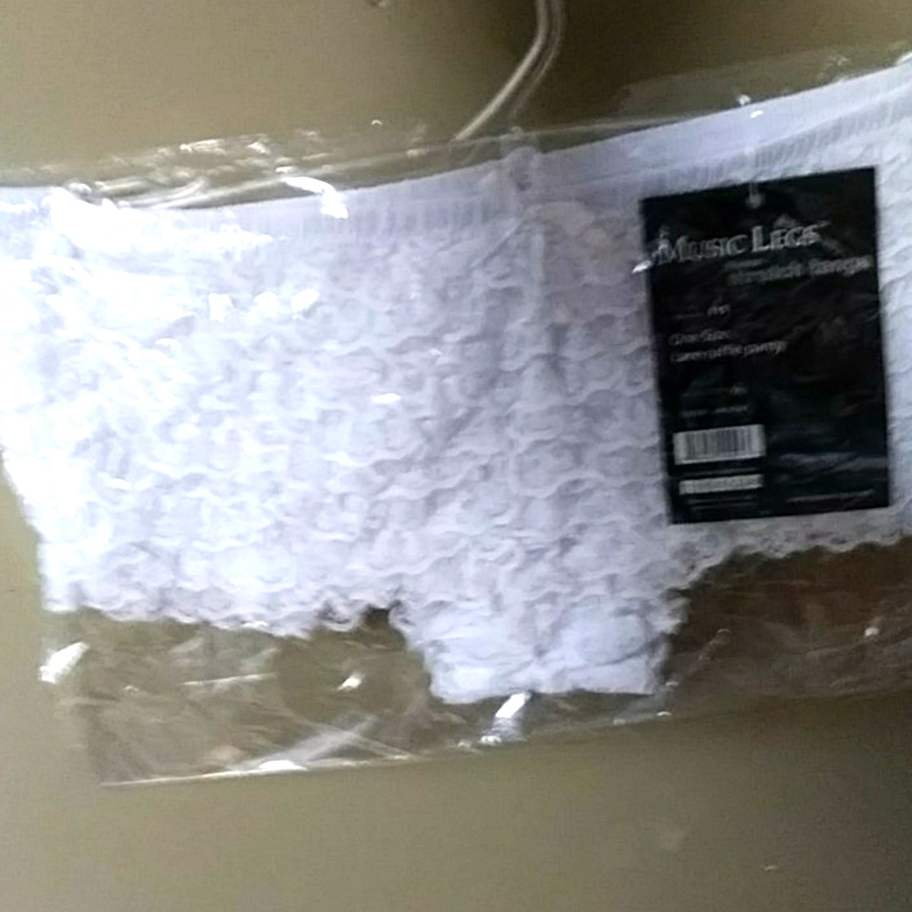 Lace ruffle panties stretch M/L